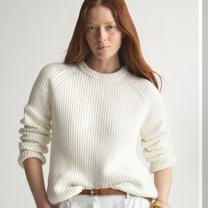Quince 100% Organic Cotton Fisherman Crew Sweater